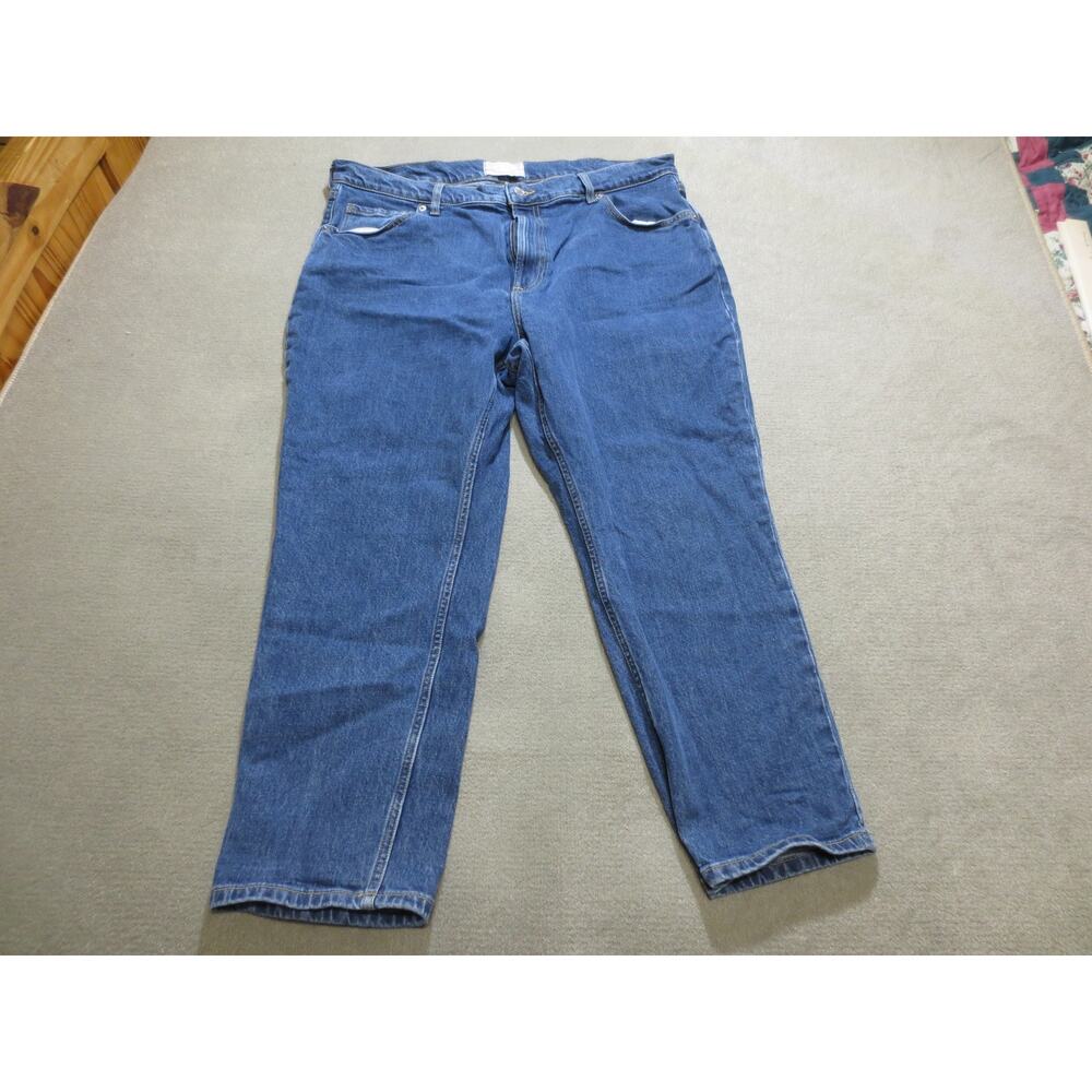 Everlane Womens Jeans 34 Crop Blue Straight Leg